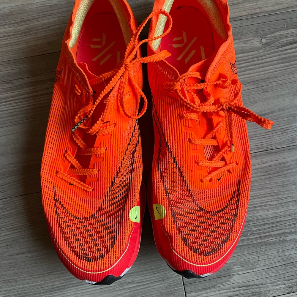 Nike Vaporfly Next% 2 in Total Orange. Lightly used.